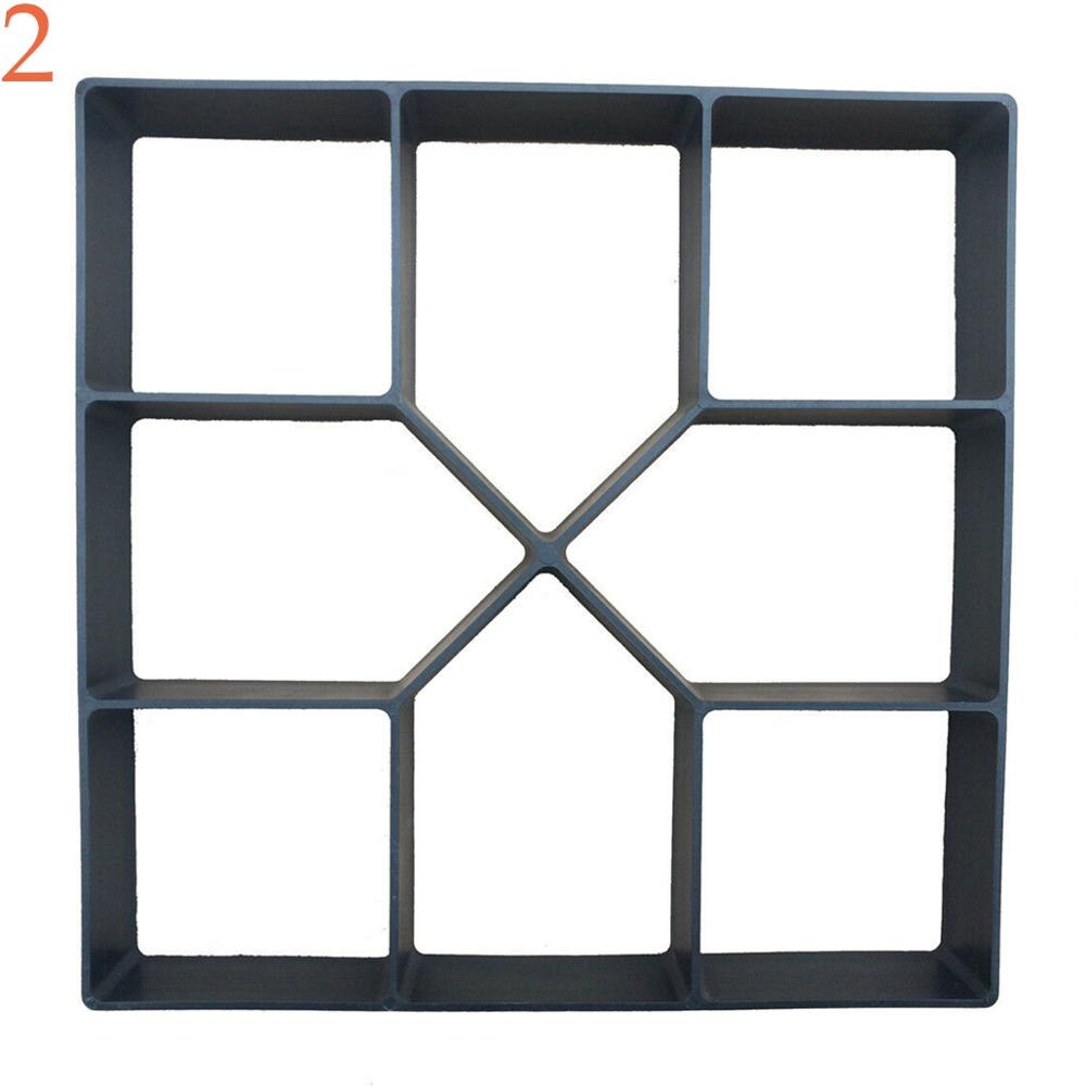 Garden Paving Pavement Mold Patio Concrete Stone Path Walk Maker Reusable Mould: 2