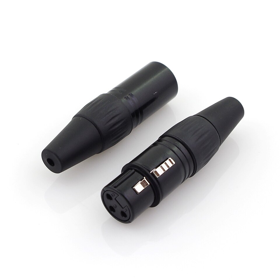 20 pièces fiches xlr mâle et femelle de , pieds plaqués or en cuivre pur, tête de soudage à connecteur xlr style neutrik à 3 broches
