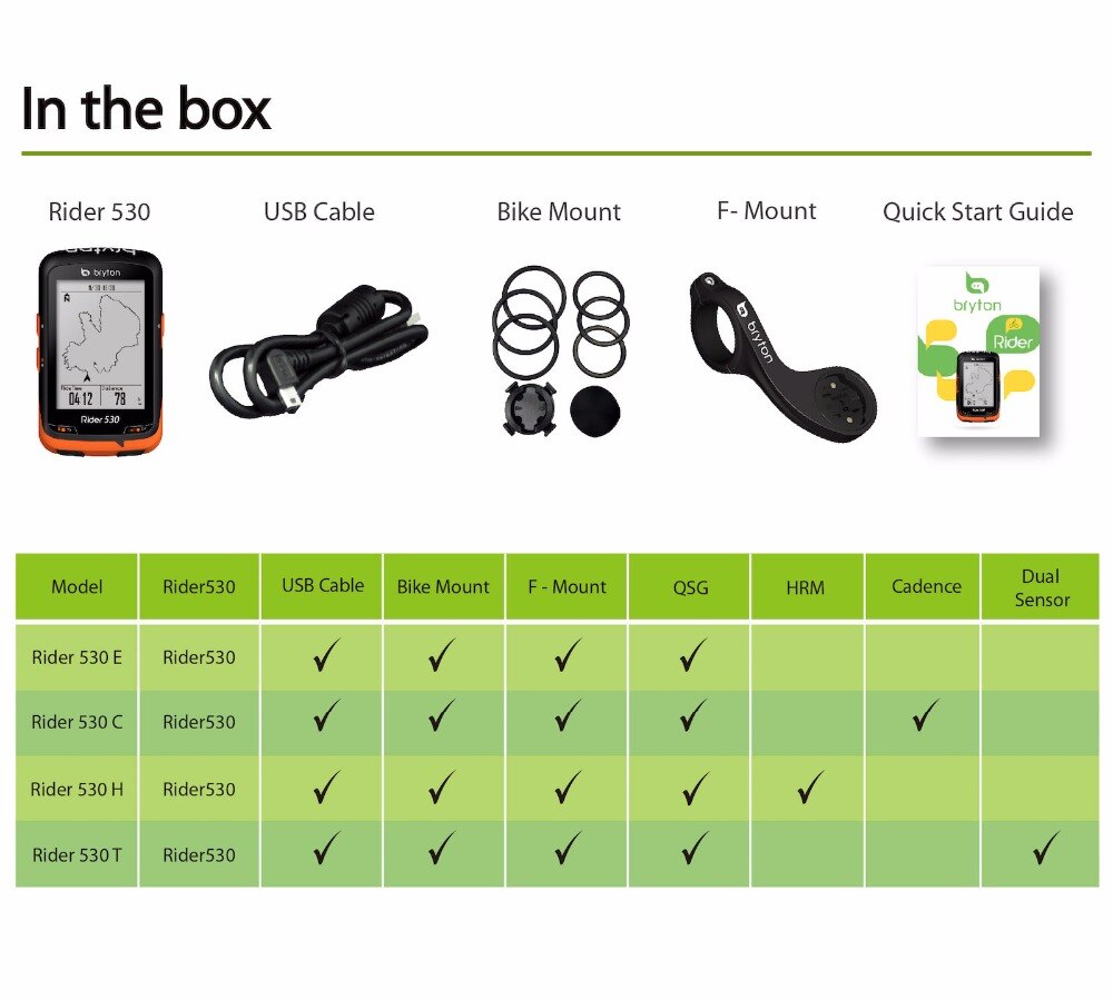 Bryton Rider 530 GPS vélo vélo vélo ordinateur et Extension montage ANT + vitesse Cadence double capteur moniteur de fréquence cardiaque