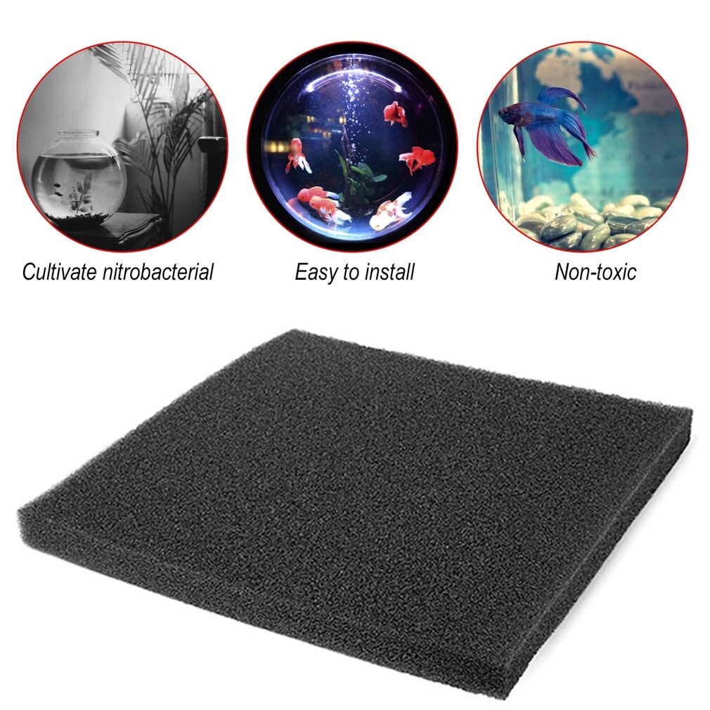 Outdoor Tool Universal Black Filtration Foam Aquarium Fish Tank Biochemical Filter Sponge Pad Lightweight And Softness