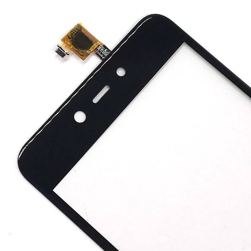 De superior para BQ huelga de 5211 ) capacitiva Digitalizador de pantalla táctil vidrio frontal de repuesto de pantalla táctil con 3m etiqueta