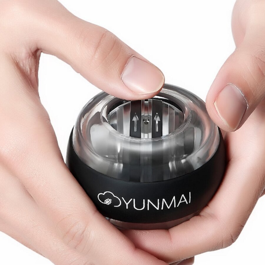 3 Colors Original Yunmai Wrist Ball Trainer LED Gyroball Essential Spinner Gyroscopic Forearm Exerciser Gyro Ball Decompression