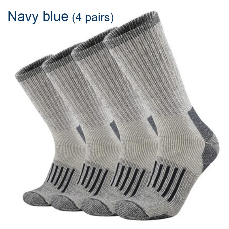 Unisex 80%  merino ull sokker for menn kvinner tykkere varme turpute sokker sports merino ull sokker 4 par euro str 40-45: Pakk (4 par)