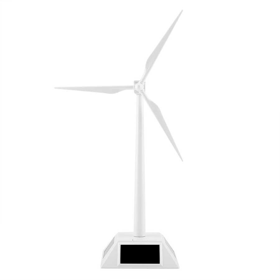 Soldriven vindkraftverk modell desktop dekor hantverk barn utbildning lärande leksak verktyg