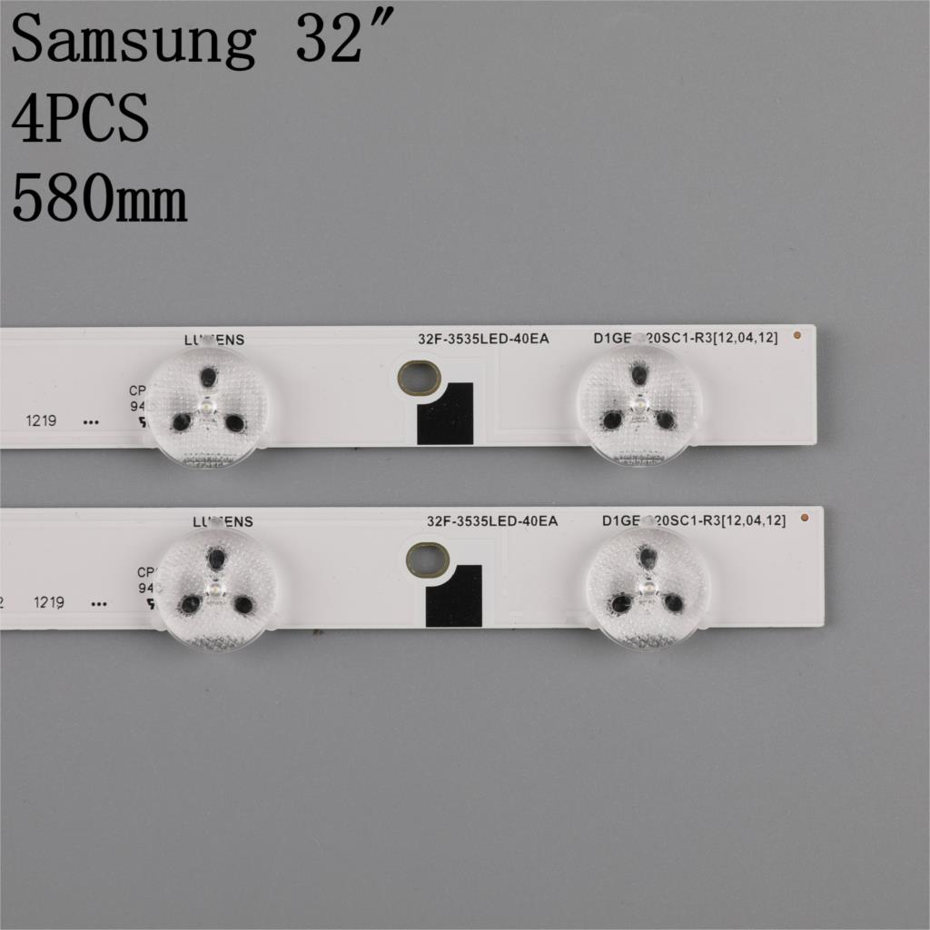 4Pieces/lot LED BACKLIGHT SET FOR SAMSUNG UE32EH5000 TV 32F-3535LED-40EA FROM LTJ320HN07-V A 58CM 10LED