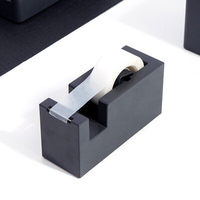 Square Plastic Washi Tape Dispenser Adhesive Masking Tape Organizer Cutter Stand Holder Desktop Office School Supplies: B