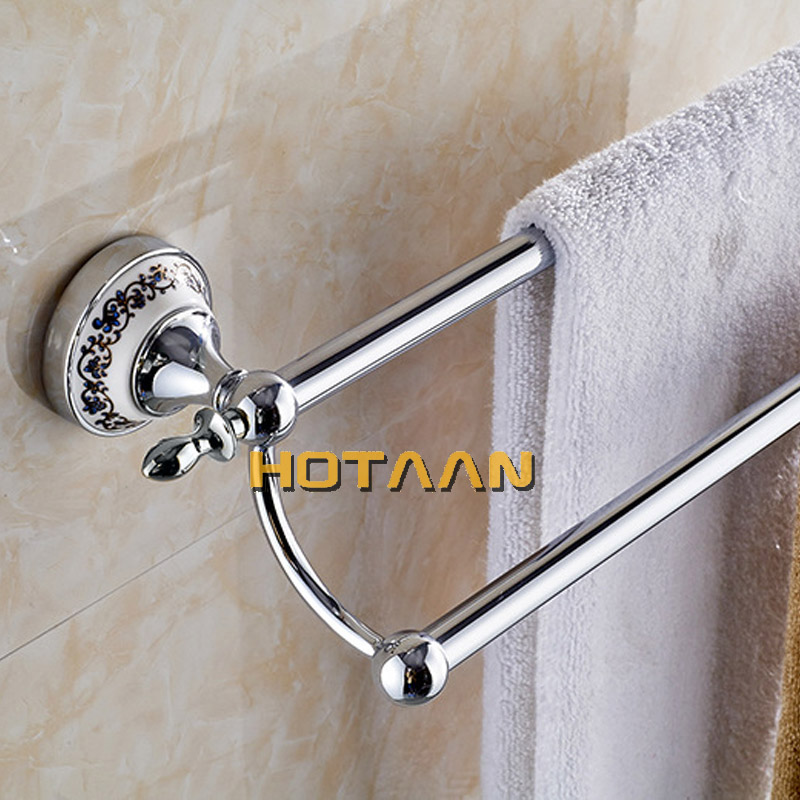(24",60cm)Double Towel Bar With Ceramic Chrome Finish/Towel Holder,Towel Rack,Bathroom Accessories YT-11898