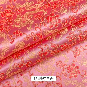 Chinese Stijl Satijn Jacquard Brokaat Stof Voor Naaien Sofa Cover En Diy Cheongsam En Traditionele Chinese Pak TJ0246: 13