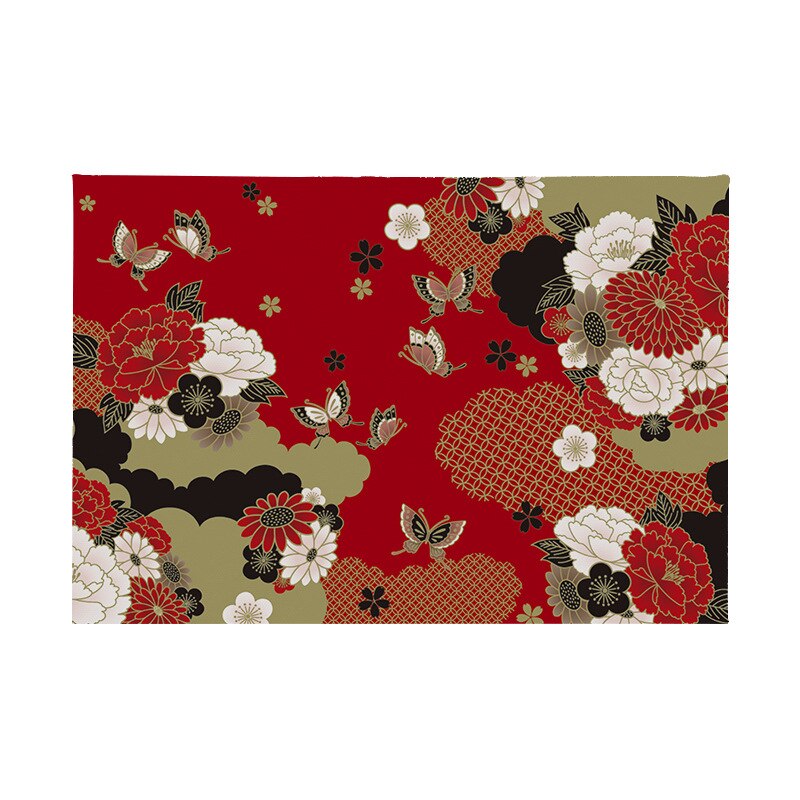 Mantel Individual de estilo japonés para mesa, alfombrilla aislante antideslizante para escritorio, arte japonés , pintura, posavasos único de 45x30cm: 3