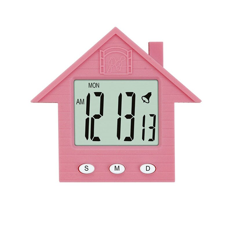 Mini reloj despertador digital led horloge casa estilo de dibujos animados sistema electrónico 24 horas magnet soporte gadgets dormitorio Escritorio