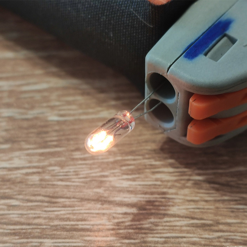 10 Uds 3V 6V 9V 12V 24V Mini bombilla indicadora 3mm/4mm/5mm lámpara bombilla Edison filamento incandescente bombilla de arroz