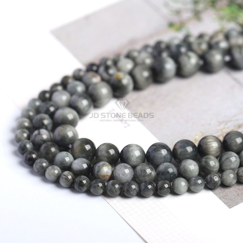 Commercio all'ingrosso Naturale di Eagle Eye Pietra 7A / 5A / 3A Beads Allentato Rotondo Per Monili Che Fanno I Braccialetti Fai Da Te Accessori di Trasporto trasporto libero