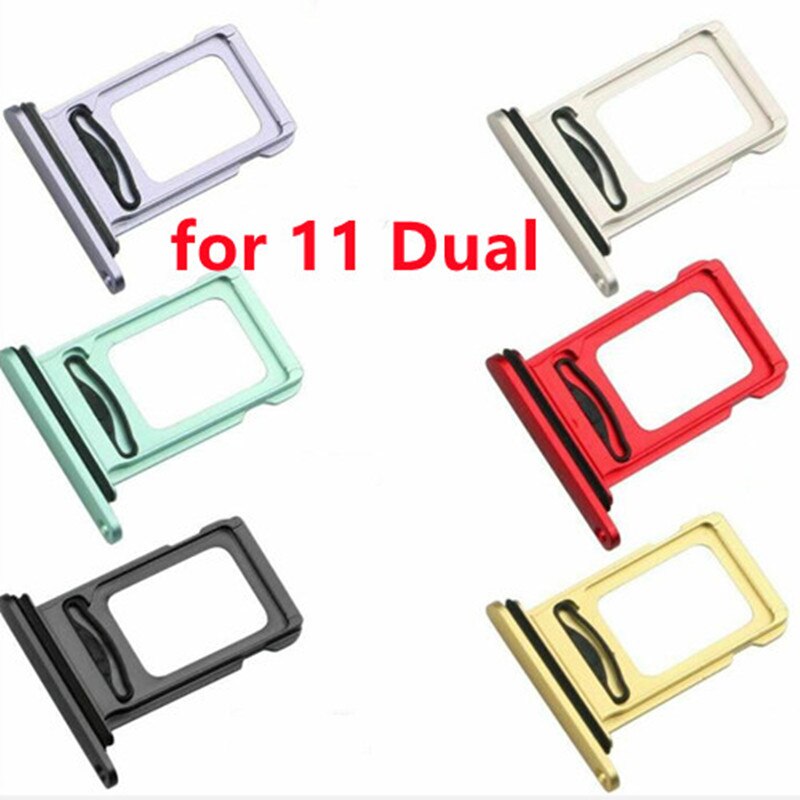 AliSunny 5set Dual Sim Card Reader Connector Flex Cable + Tray Slot Holder Adapter for iPhone 11 12 Pro Max XR XSMax Parts