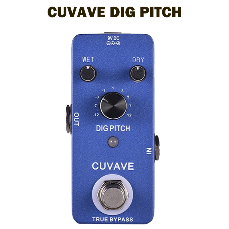 CUVAVE Digital Reverb Guitar Effect Pedal True Bypass Full Metal Shell DIG Pitch DIG DELAY for guitar pedal guitar accessories: DIG PITCH
