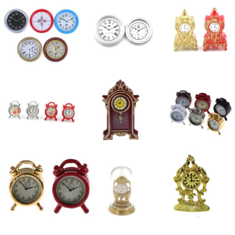 1:12 Bilancia Giocattolo In Miniatura Bambola Bella Cucina Soggiorno Accessori di Allarme Orologio Mini Decorazione Della Casa Delle Bambole