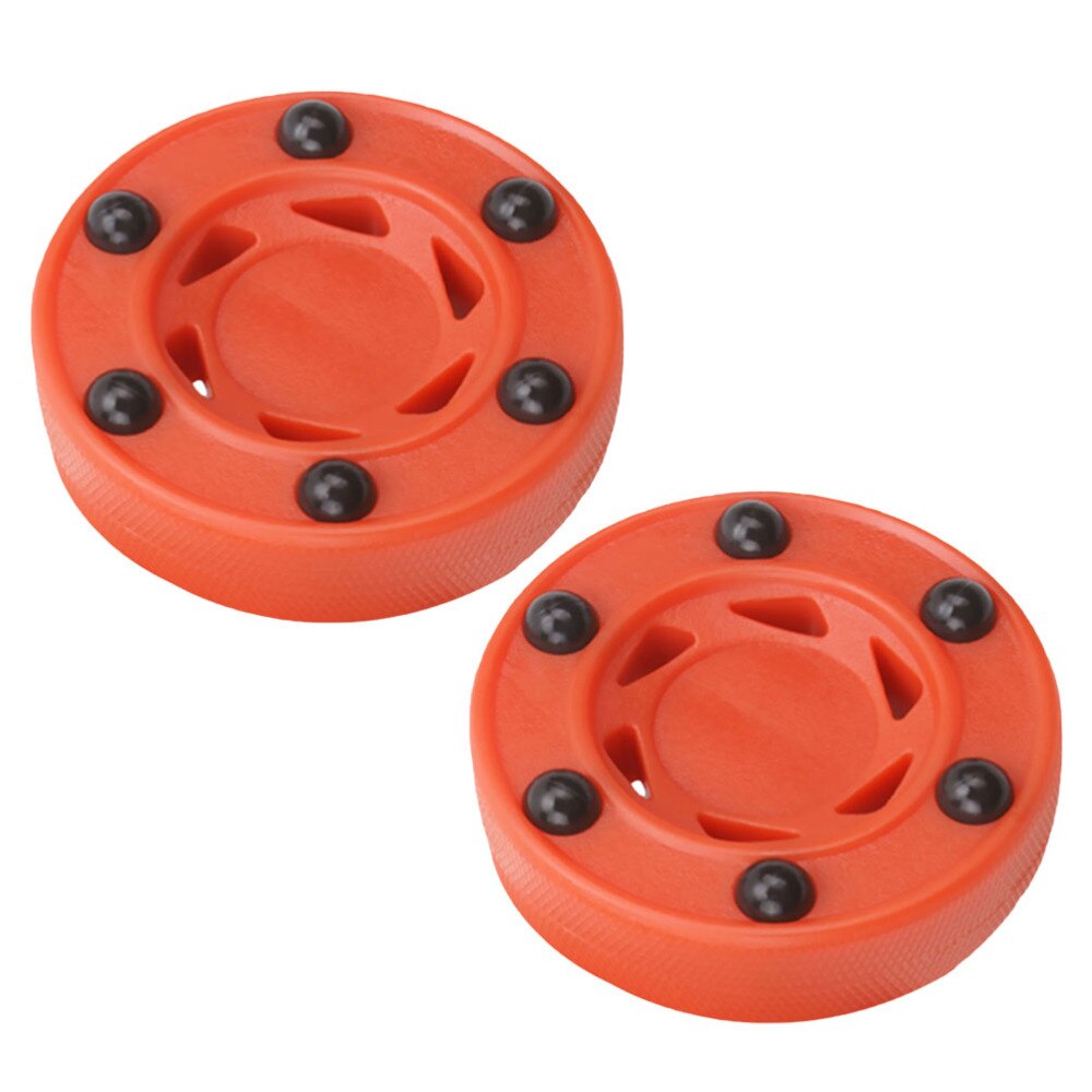 2Pcs Roller Hockey Spel Puck Training Puck Street Hockey Voor Oefenen: Default Title