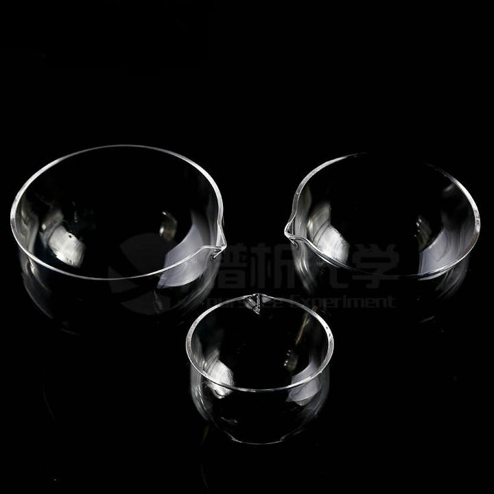 90mm Ronde bodem Quartz glas Verdamping Gerecht pan, Indampschaal voor Laboratorium onderwijs