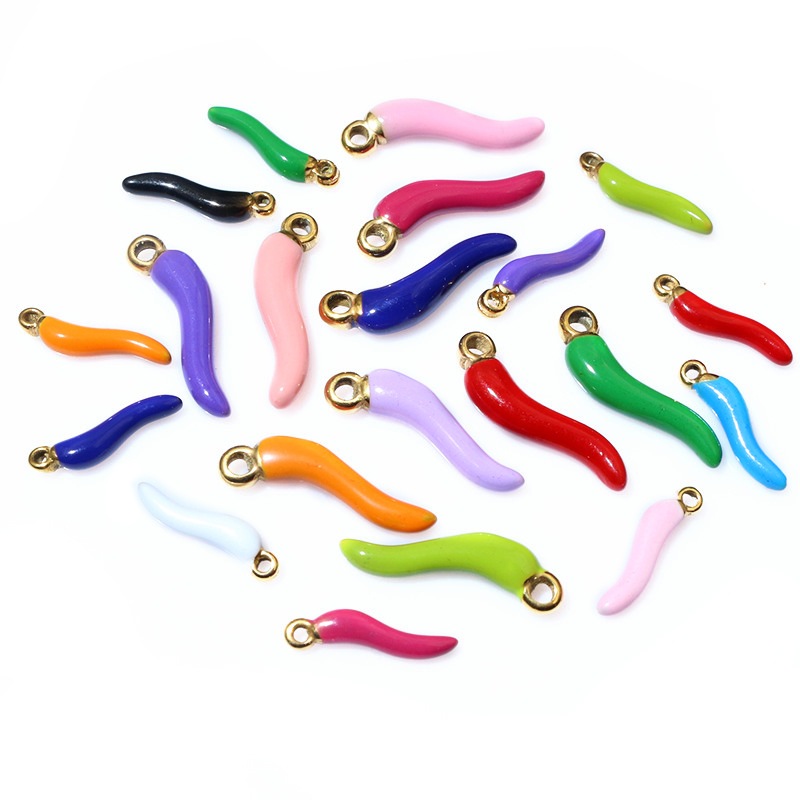 10 Stück Emaille Chili Pfeffer Reize Anhänger Multi Farben Für DIY Schmuck Herstellung Ohrringe Halskette Anhänger Zubehör Ergebnisse