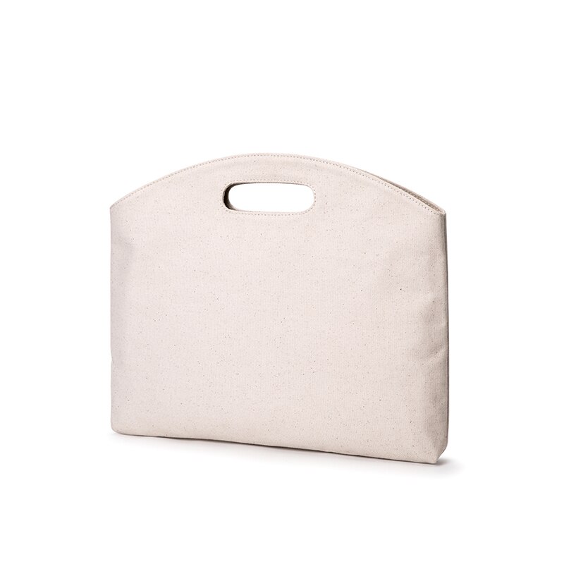 Dames handtas aktetas canvas damestassen casual documententassen damestassen: Beige