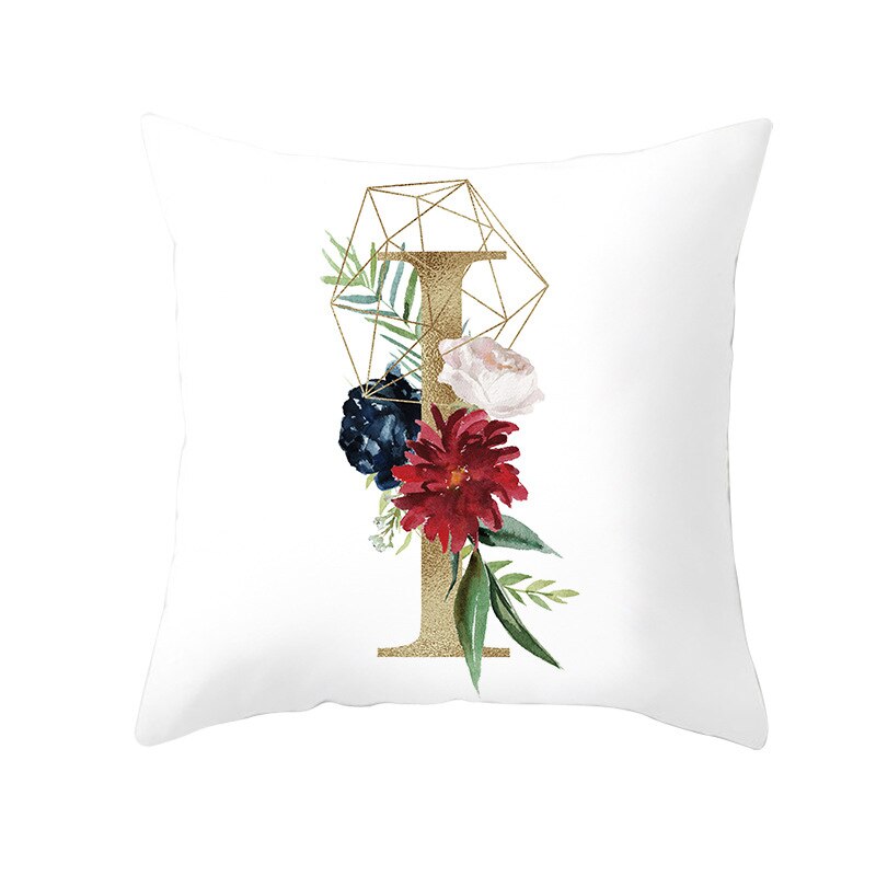 Kids Kussensloop Brief Kussenhoes 45*45 Sierkussen Covers Decor Kussens Bank Polyester Bloemen Home Decor Kussenslopen: 9