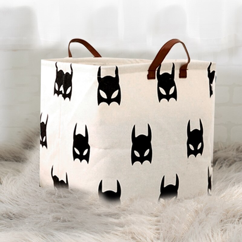 Organiseur de rangement nordique pour linge, grand espace, poignée pliable, panier à linge: style7