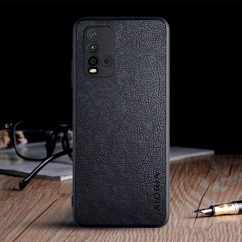 Fall für Xiaomi Redmi 9T 9 9A 9C funda luxus Vintage Leder haut capa weichen telefon abdeckung für xiaomi redmi 9t fall funda coque: redmi 9A / Black