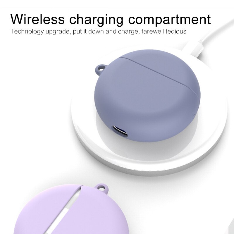 Funda para Huawei Freebuds 3, funda de carga inalámbrica, cubierta protectora de silicona suave, accesorios para Huawei Freebuds 3