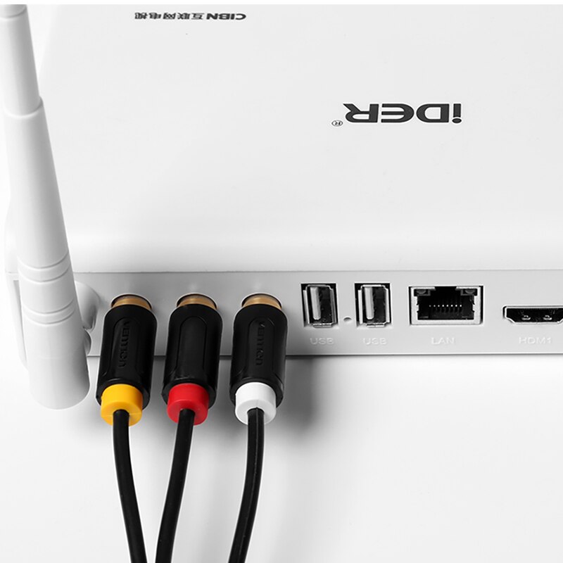 Vention 3RCA do 3 RCA Kabel audio-wideo męski do męskiego AV Pozłacany do STB DVD TV VCD Blueplayer Wzmacniacz Kabel RCA Jack