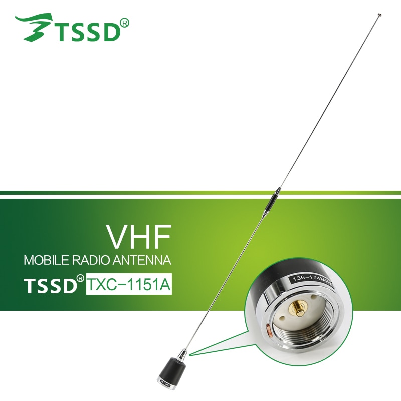 TSSD Brand NEW VHF 136-174 mhz NMO Antenna di Telefonia Mobile TXC-1151A per Auto