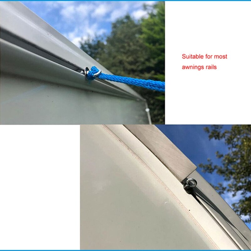 Durable M4 Eye Bolt for RV Camper Awning Tent Track Mount Tie Down Lifting Eye Bolt M4 x 11mm Thread for Hanging