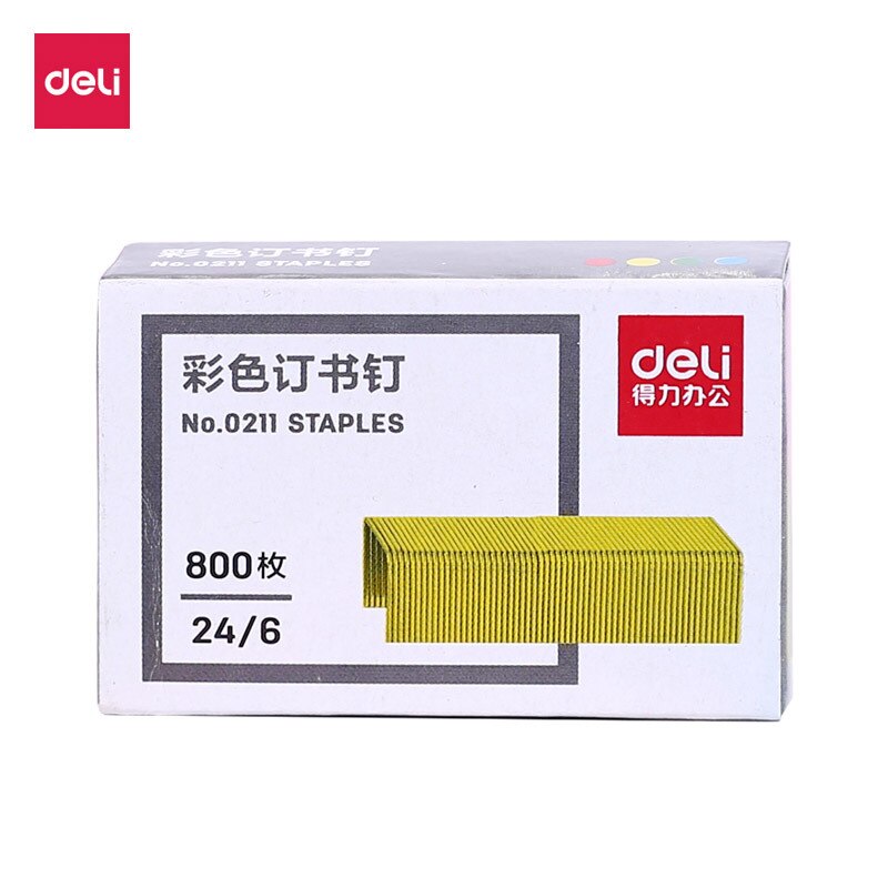 Effective 0211 Color Staples 1box 24/6 Uniform Nail 12 Binding Staple