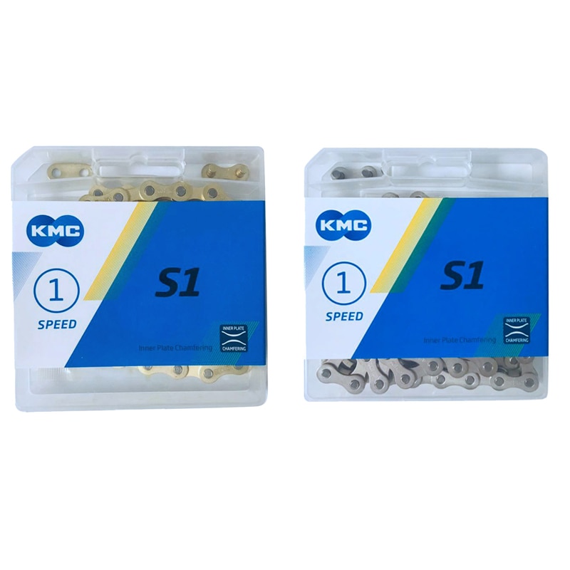 KMC S1 Single Speed Chain Fixed Gear Bicycle Chain 112L Folding Bike Chain Bicycle Accessories