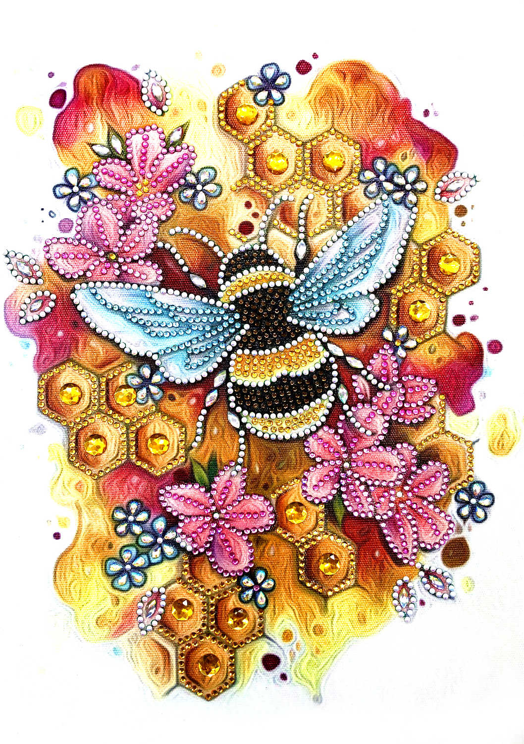 AZQSD spécial forme diamant peinture mosaïque animaux broderies diamant broderie hibou artisanat 24x34cm