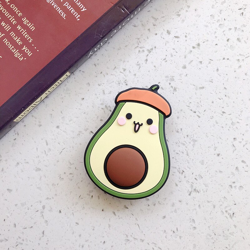 Cute Cartoon Airbag Mobile Phone Holder Silicone Stretch Folding Lazy Mobile Phone Holder Finger Ring Holder: 12