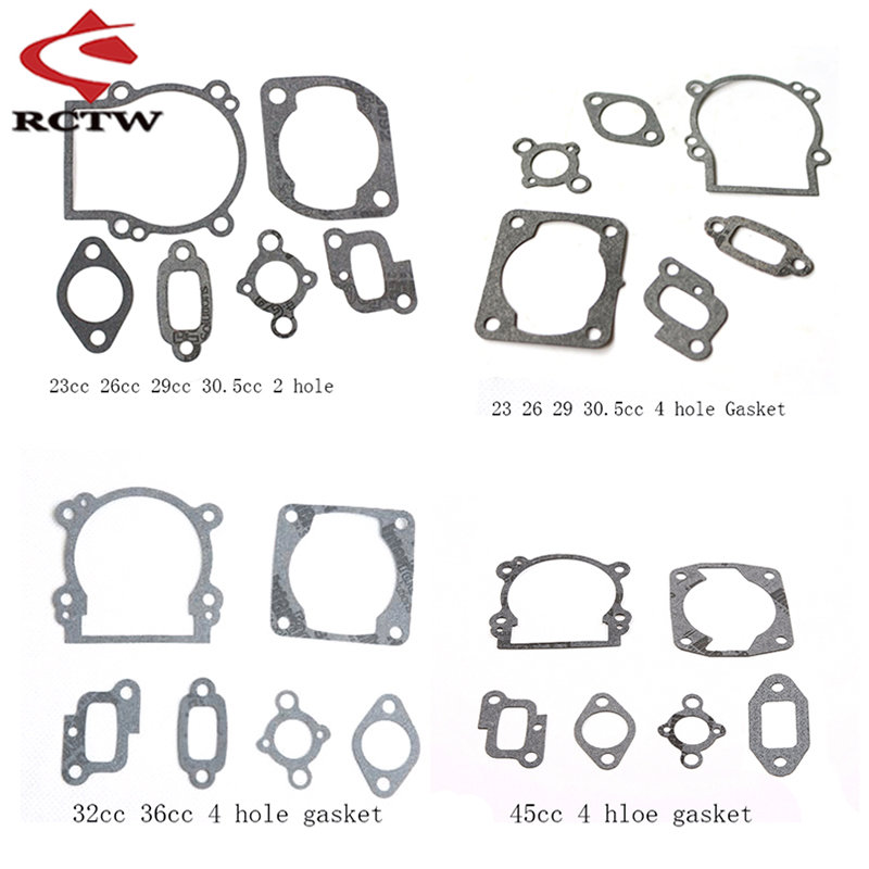 Zylinder- oder Kurbelgehäbenutzen-Dichtungssatz für 23 cc, 26 cc, 29 cc, 30,5 cc, 32 cc, 36 cc, 45 cc Motor-, passend für 1/5 HPI KM ROVAN BAJA LOSI FG RC AUTOTEILE