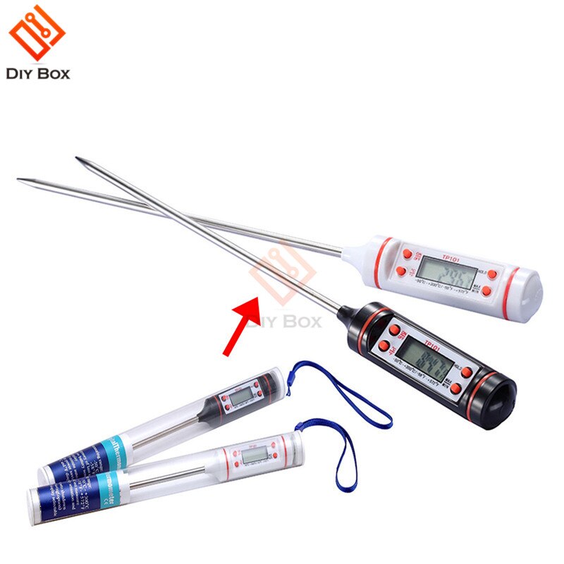 Mini Elektronische Lcd Digitale Thermometer Pen Instrumenten Bbq Vlees Voedsel Keuken Koken Weerstation Probe Sensor Thermometer