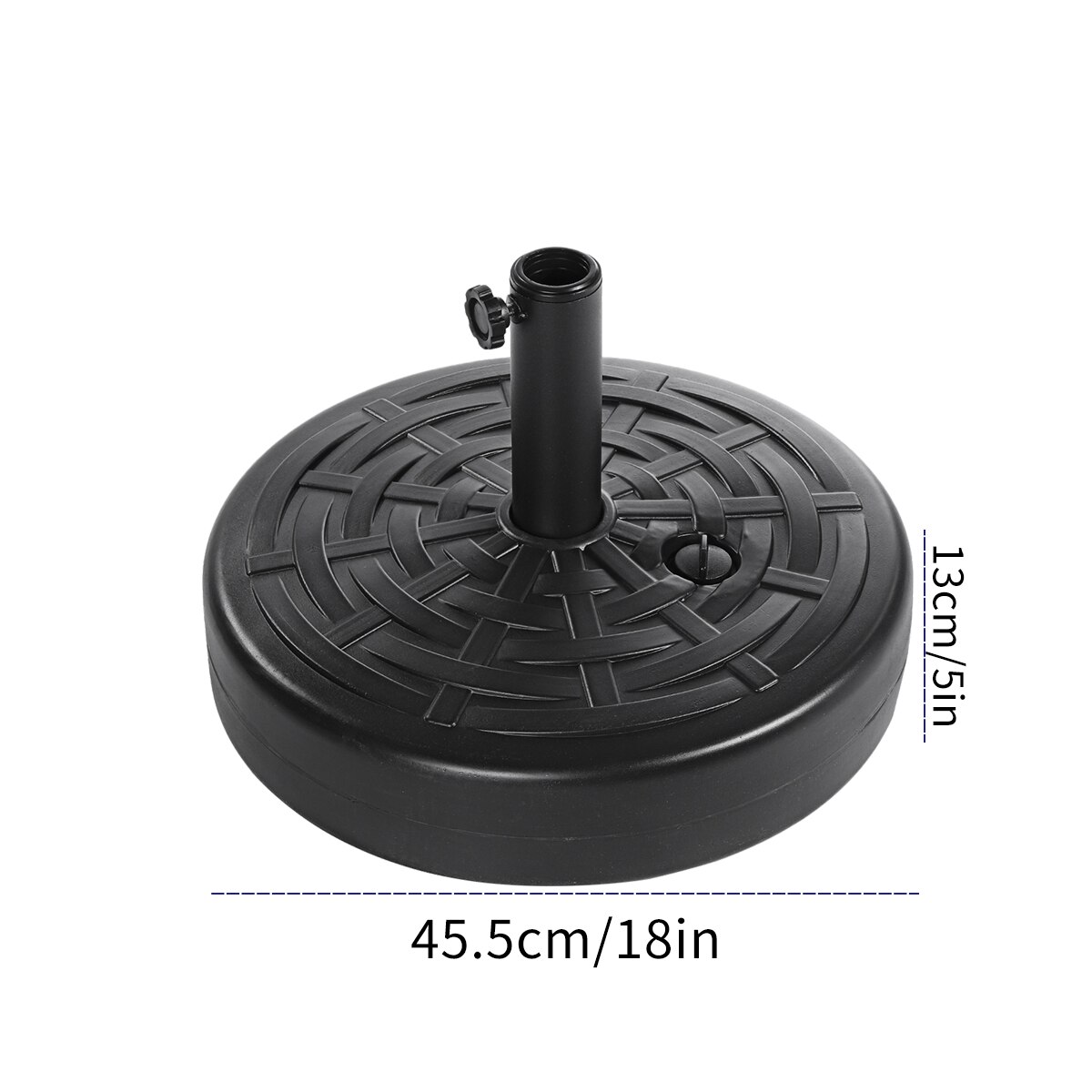 Portable Durable Outdoor Parasol Garden Umbrella Base Stand Round Patio Beach Garden Patio Umbrella Sun Shelter Accessory