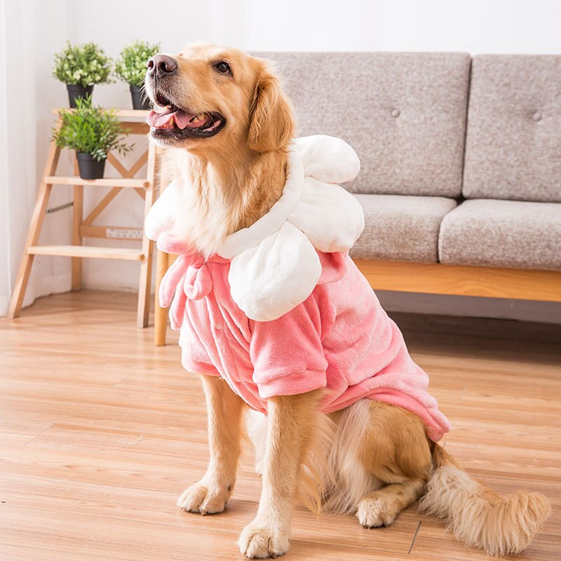 Leuke Grote Hond Kleding, Zacht Flanel Grote Hond Pyjama, Warme Hond Jassen Voor Herfst En Winter