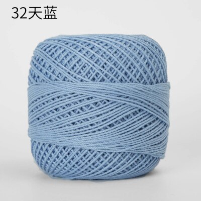 20g laine soie épaisse Crochet fil dentelle Wayuu sac main-bricolage Crochet été coton Fine laine à tricoter: 34