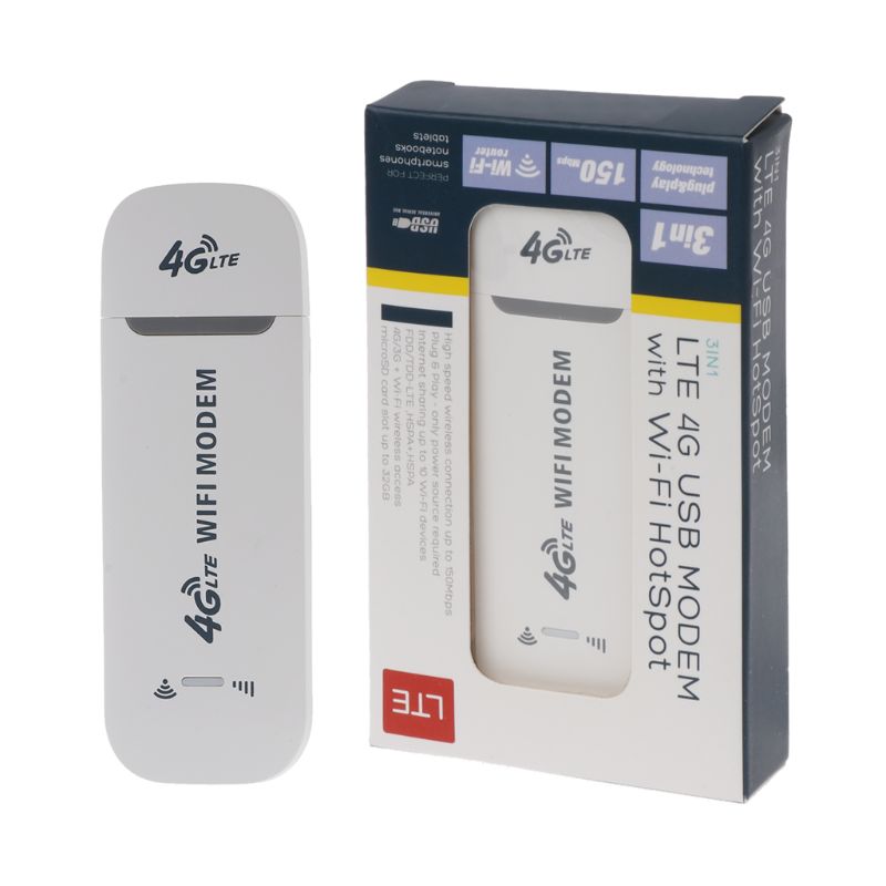 4G LTE USB Modem adaptateur réseau avec WiFi Hotspot carte SIM 4G routeur sans fil pour Win XP Vista 7/10 Mac 10.4 IOS