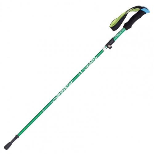 Auminum Alloy Telescopic Ultralight Trekking Anti Shock Pole hiking telescope stick nordic walking stick Shooting Crutch: Green