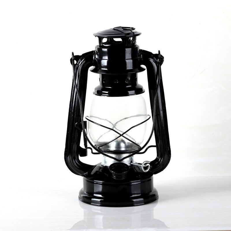 25cm retro klassisk parafin lampe 6 farger 235 led dimbare parafin lanterner veke bærbare lys bærbare lys utsmykning
