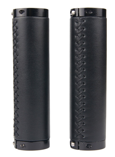 Brompton – poignées de vélo en cuir faites à la main, 1 paire, antidérapantes, pour guidon de route, couverture horizontale, 22.2x128mm