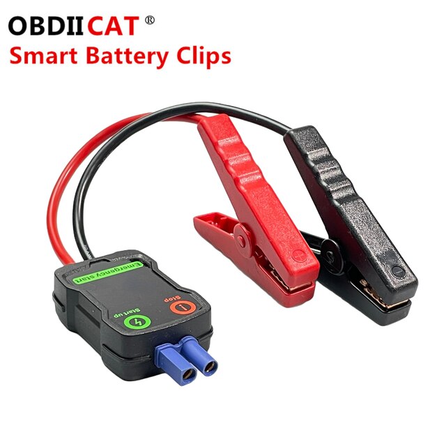 Démarreur de saut de voiture, câble d&#39;alimentation d&#39;urgence, pince de batterie EC5, Clips rouges et noirs pour démarreur de saut de voiture, câble de Booster intelligent: Smart battery clip 2