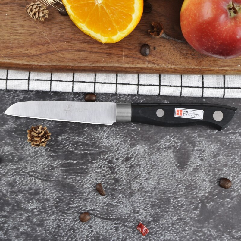 Little cook 5-- delige keukenkoksmessenset met vaste tang, scherp vleesmes, handgemaakte groentesnijder, kookgereedschap