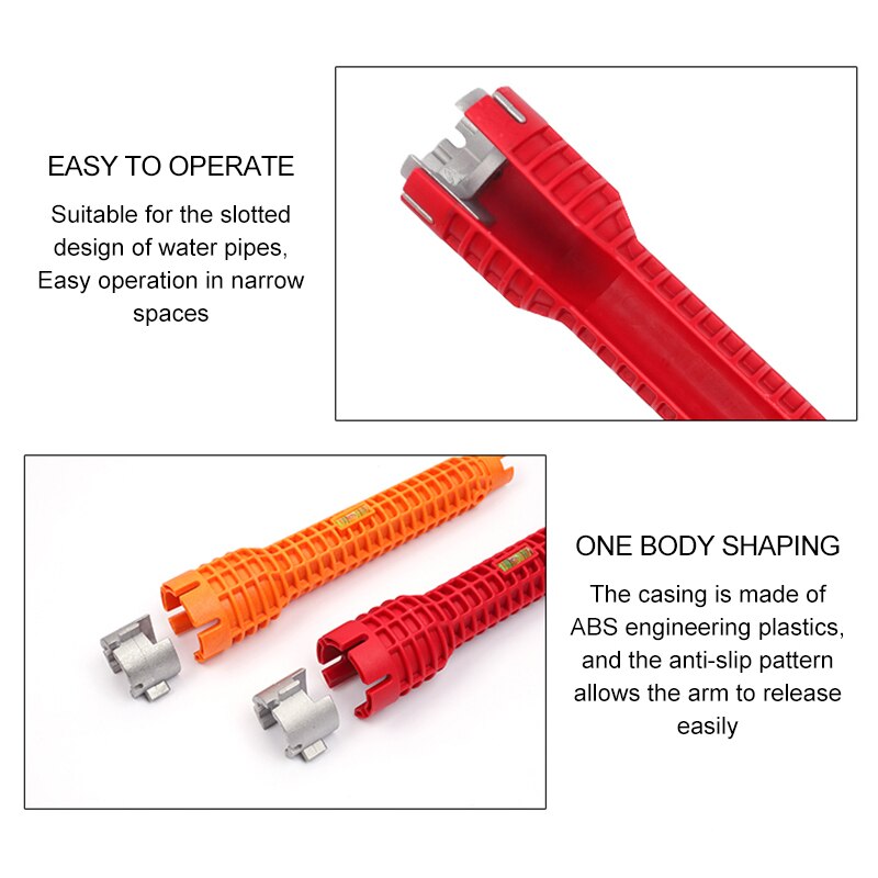 Bathroom wrench faucet installation tool multifunctional household plumbing kitchen faucet repair and removal tool