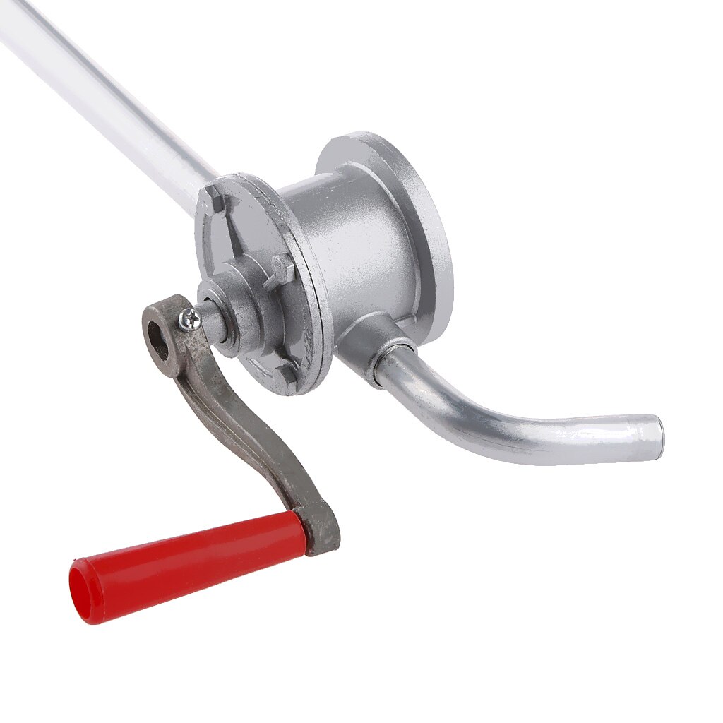 Manual Hand Crank Rotary Pump Oil Fuel Transfer Suctin Drum Barrel Lightweight Aluminium Alloy Car Accessories