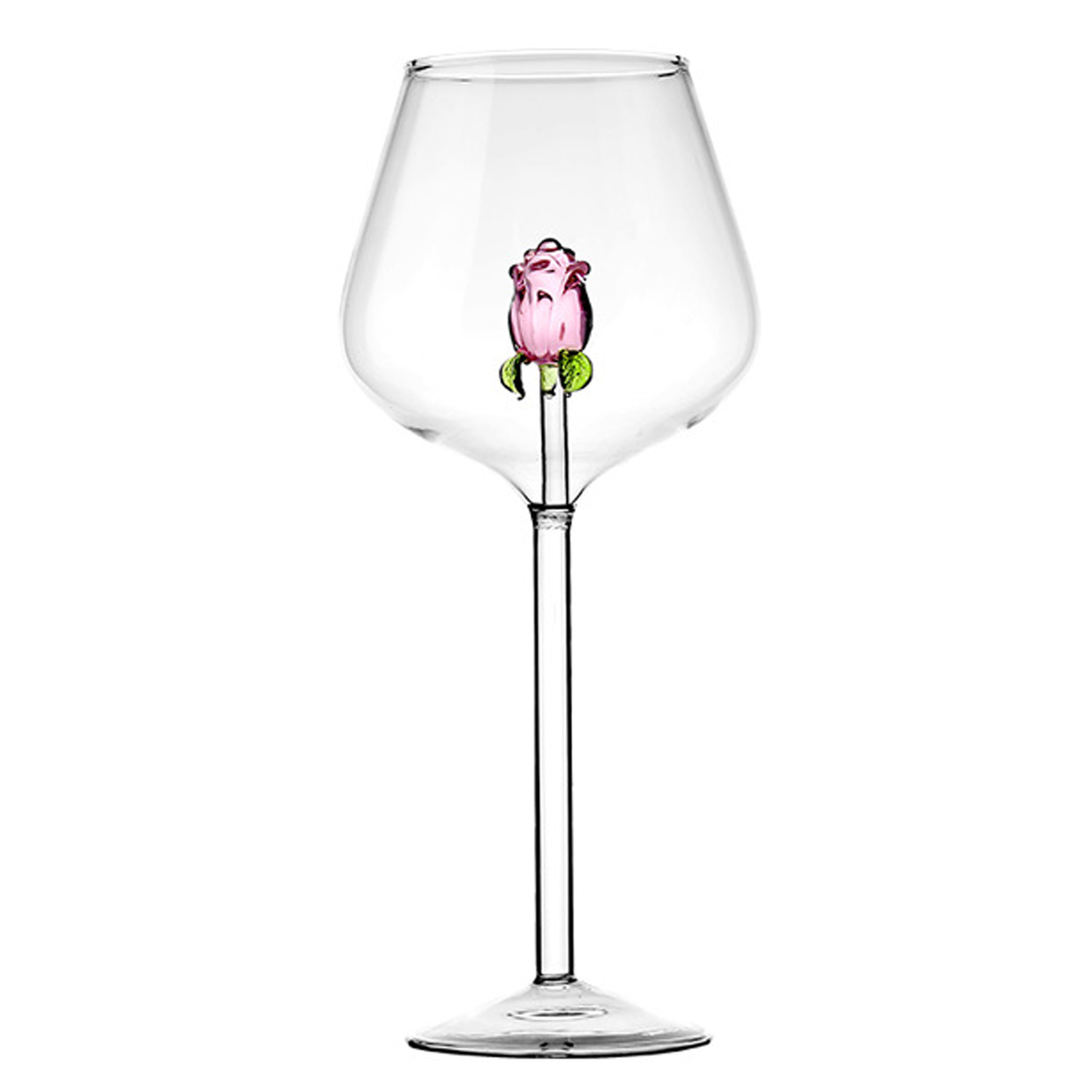 Håndblæste rosérødvinsglas 7.4/10/22oz krystalvinsglas med lang stilk vandcocktail highballglas barglas: Blå