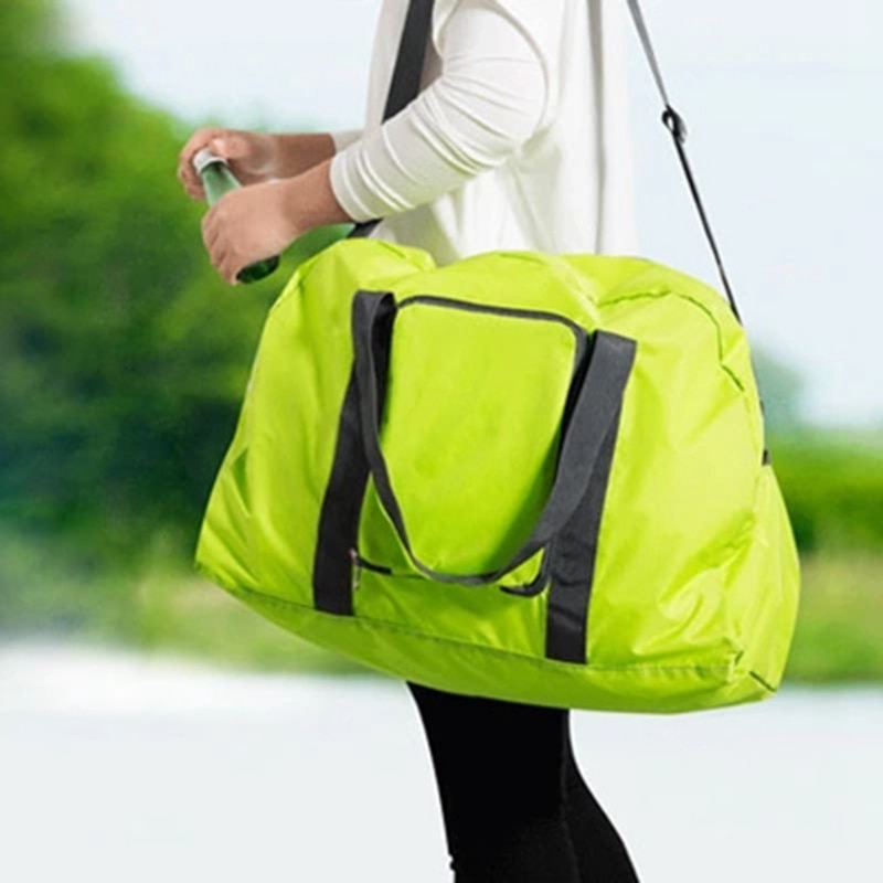 Waterdichte nylon Grote Capaciteit Ultralight Opvouwbare outdoor sporttas sporttassen Reisbagage Schoudertas Pouch Tote