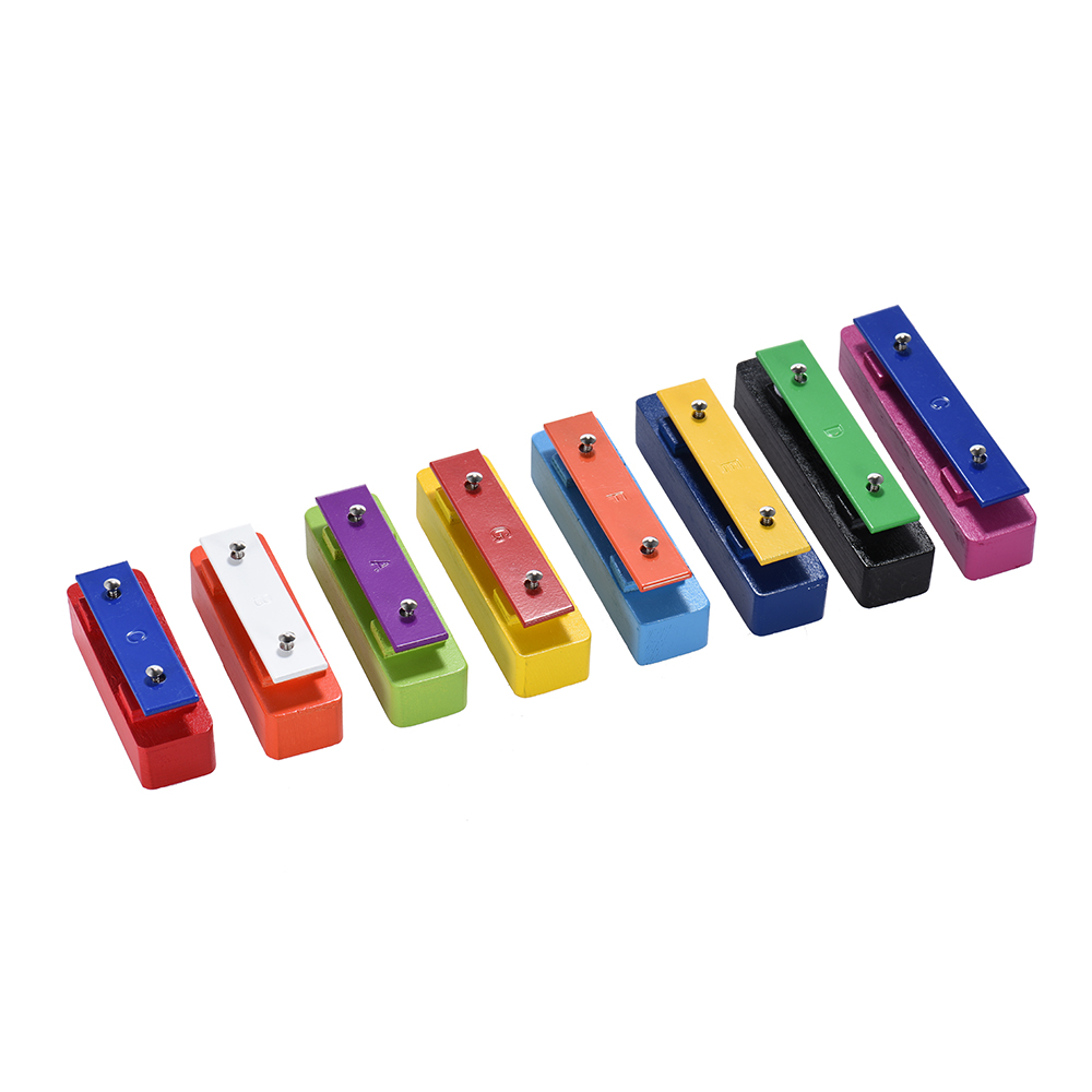 Kleurrijke 8 Note Glockenspiel Resonator Bells Set Percussion Musical Educatief Onderwijs Instrument Speelgoed Met 2 Hamers Voor Baby